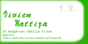 vivien mattiza business card